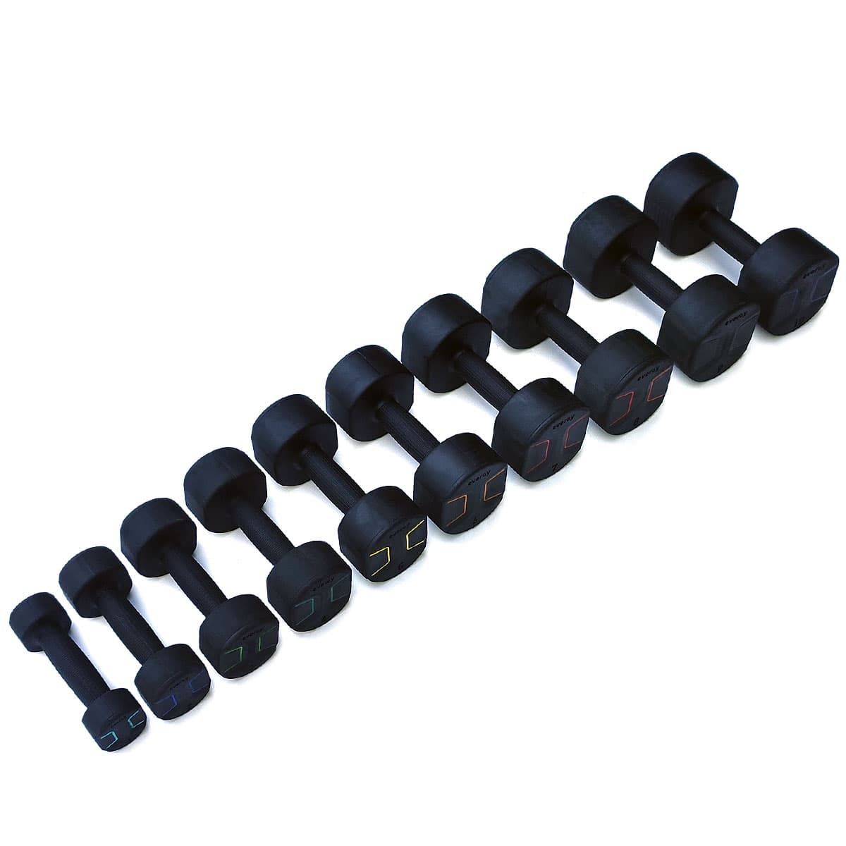 STUDIO ELITE EVERGY RUBBER DUMBBELLS (PAIR)