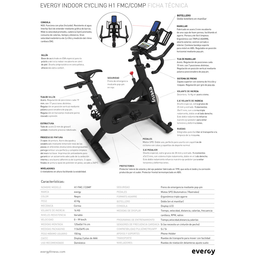 EVERGY INDOOR CYCLING H1 FMC-COMP