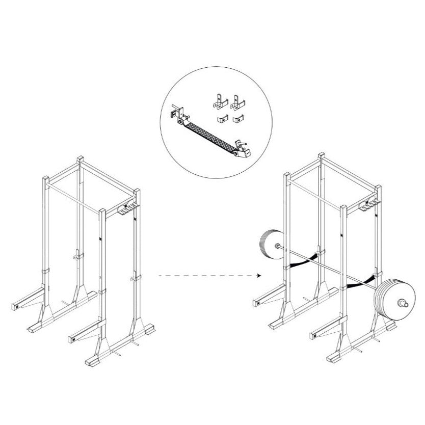 ÉLINGUES DE SÉCURITÉ POUR POWER RACK (PAIRE)