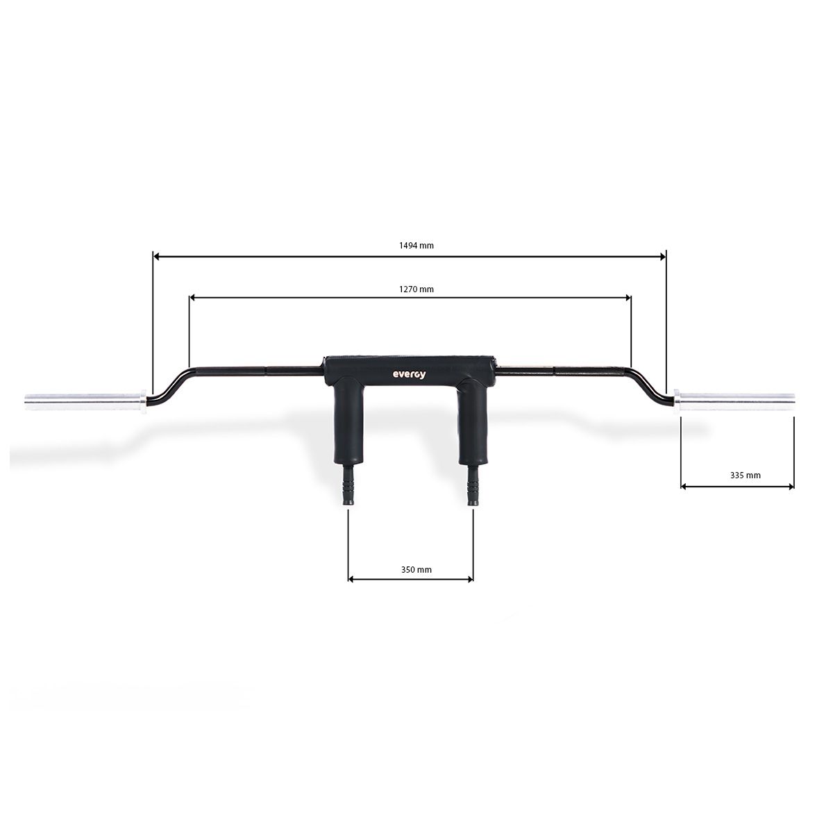 SLIM SAFETY SQUAT BAR EVERGY (9626750386454)